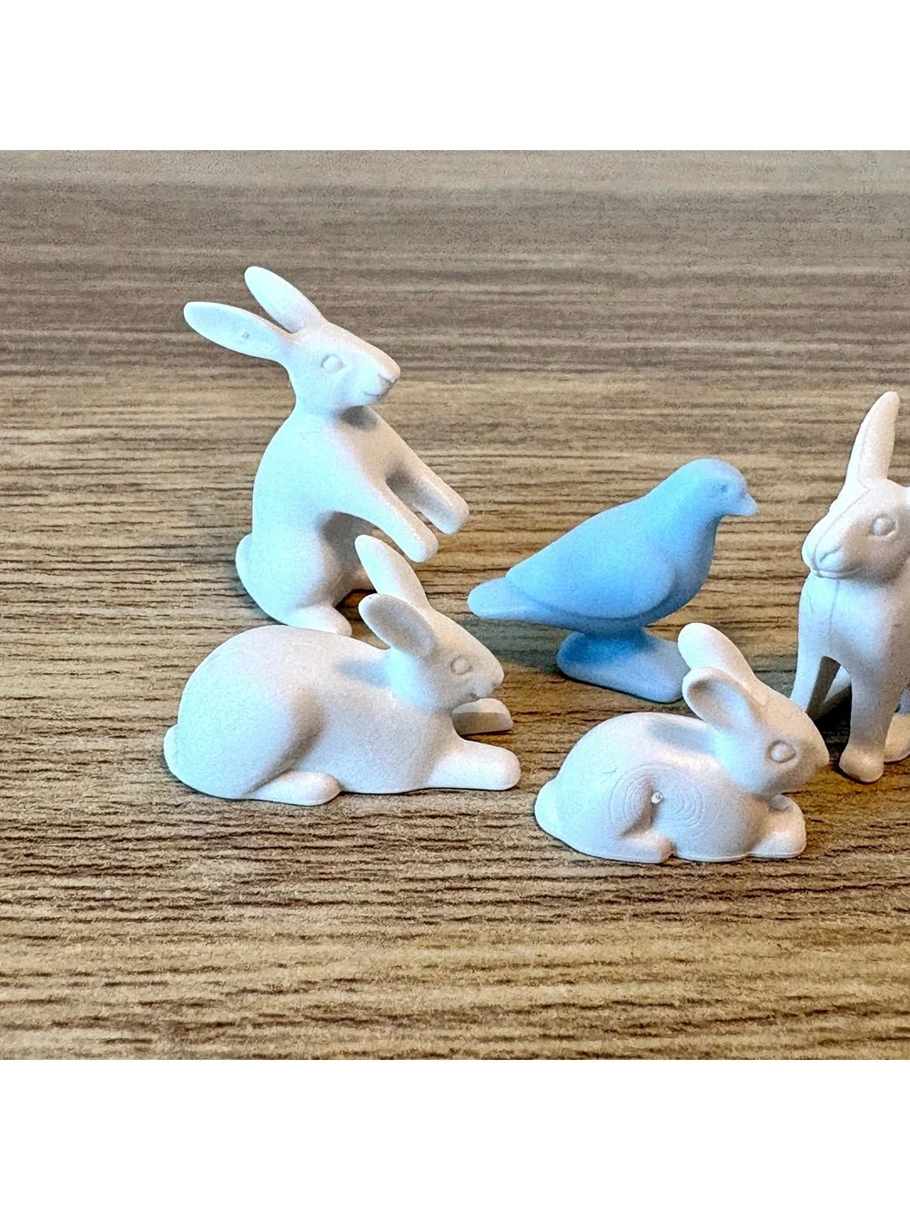 Playmobil 6 Pc Miniature Rabbit and Bird Figurines